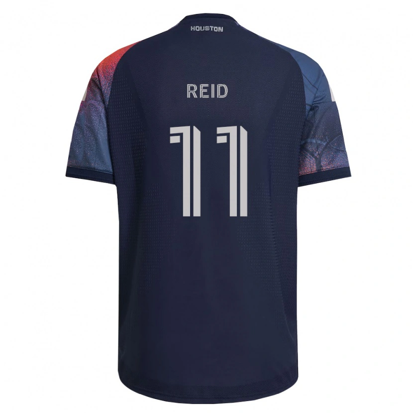 Danxen Niño Camiseta Isaiah Reid #11 Azul Profundo Blanco Naranja 2ª Equipación 2026/27 La Camisa