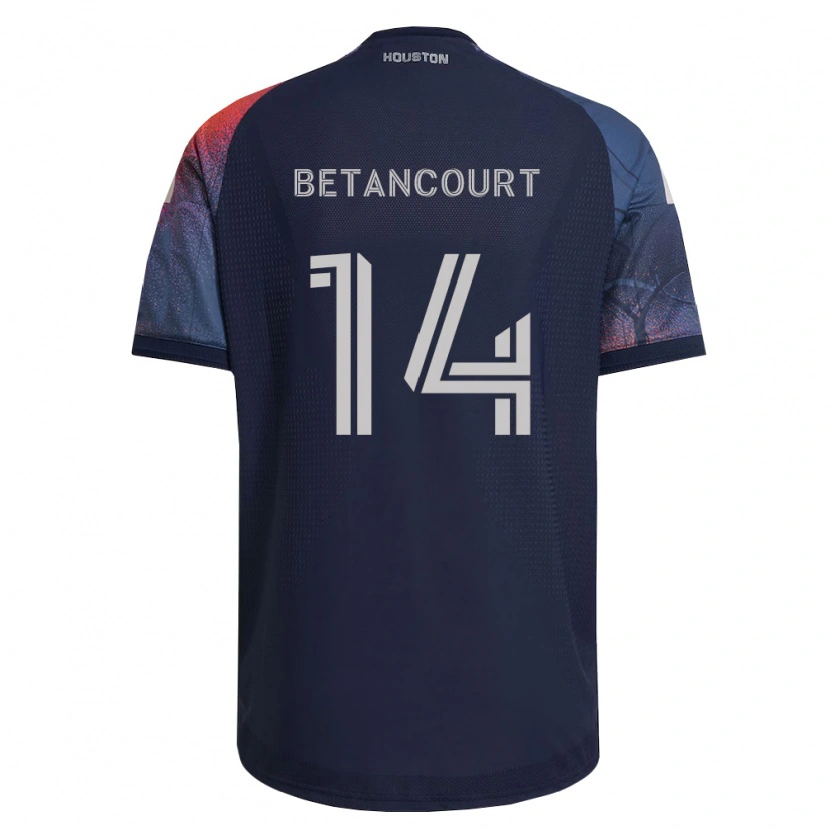 Danxen Niño Camiseta Noah Betancourt #14 Azul Profundo Blanco Naranja 2ª Equipación 2026/27 La Camisa