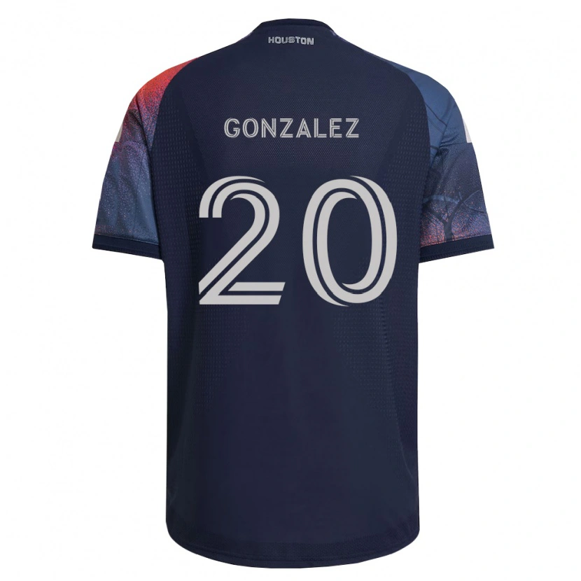 Danxen Niño Camiseta Christopher Gonzalez #20 Azul Profundo Blanco Naranja 2ª Equipación 2026/27 La Camisa