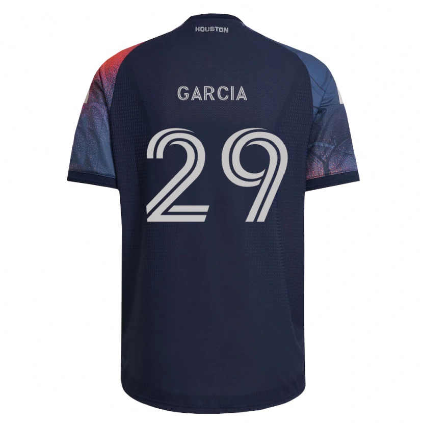 Danxen Niño Camiseta David Garcia #29 Azul Profundo Blanco Naranja 2ª Equipación 2026/27 La Camisa