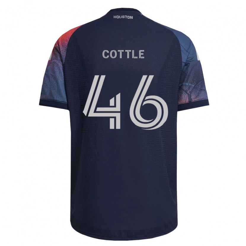 Danxen Niño Camiseta Tristan Cottle #46 Azul Profundo Blanco Naranja 2ª Equipación 2026/27 La Camisa