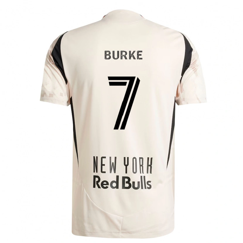 Danxen Niño Camiseta Cory Burke #7 Blanco Roto Rojo Negro 2ª Equipación 2026/27 La Camisa