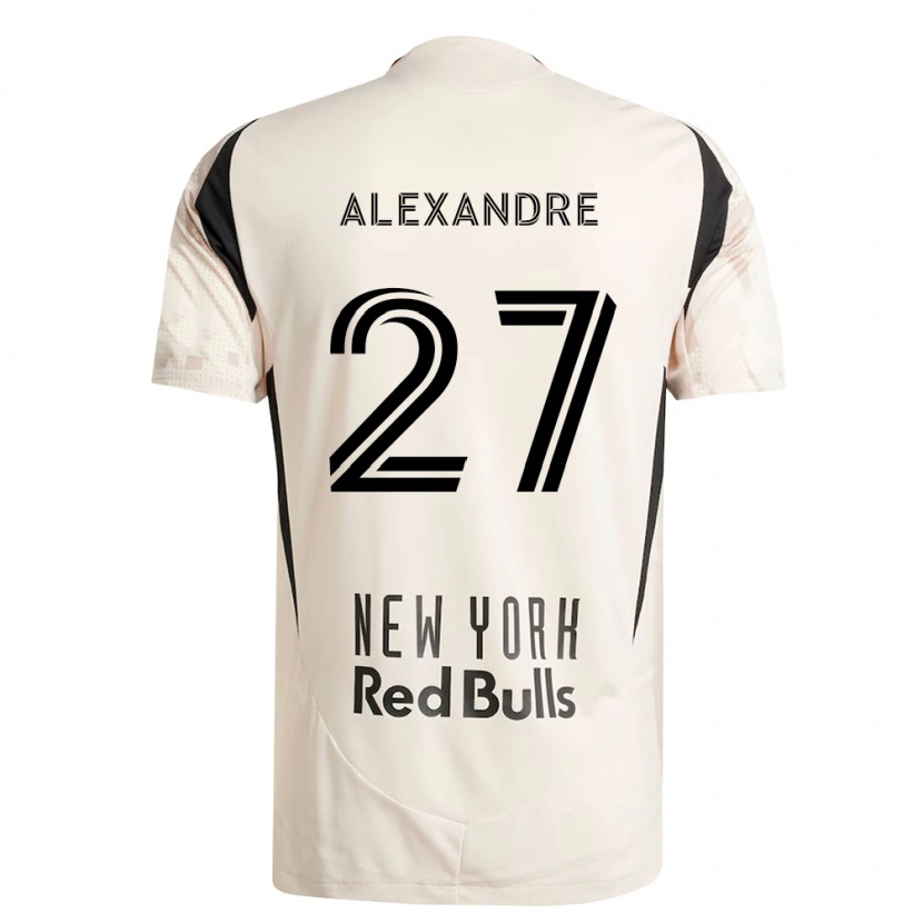 Danxen Niño Camiseta Davi Alexandre #27 Blanco Roto Rojo Negro 2ª Equipación 2026/27 La Camisa
