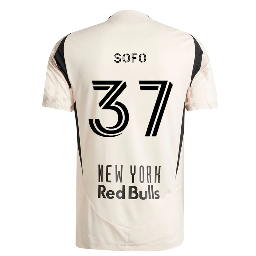 Danxen Niño Camiseta Mohammed Sofo #37 Blanco Roto Rojo Negro 2ª Equipación 2026/27 La Camisa