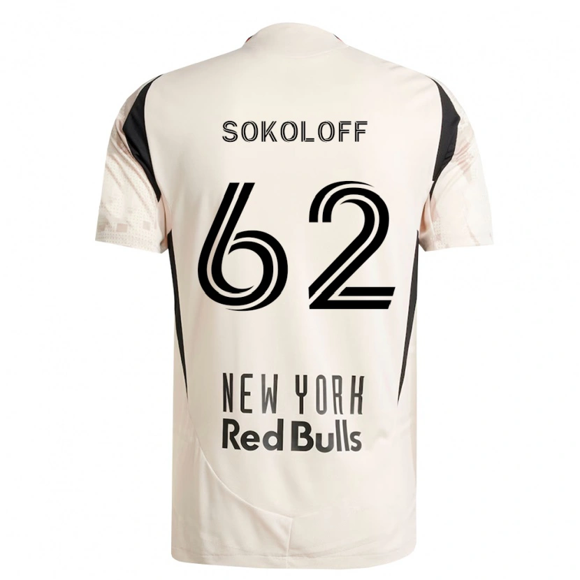 Danxen Niño Camiseta Paul Sokoloff #62 Blanco Roto Rojo Negro 2ª Equipación 2026/27 La Camisa