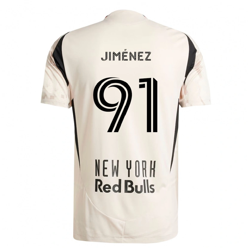 Danxen Niño Camiseta Mijahir Jiménez #91 Blanco Roto Rojo Negro 2ª Equipación 2026/27 La Camisa