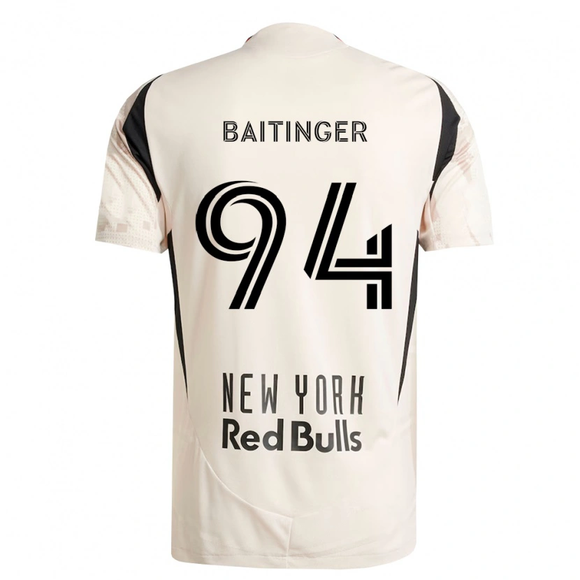 Danxen Niño Camiseta Sean Baitinger #94 Blanco Roto Rojo Negro 2ª Equipación 2026/27 La Camisa