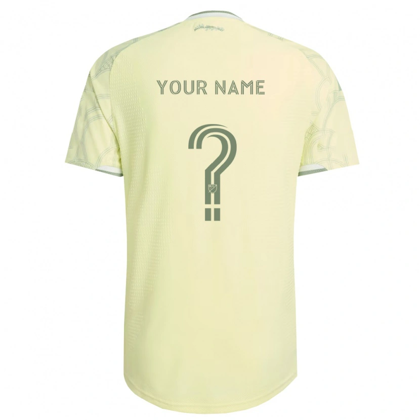 Danxen Niño Camiseta Su Nombre #0 Beige Blanco 2ª Equipación 2026/27 La Camisa