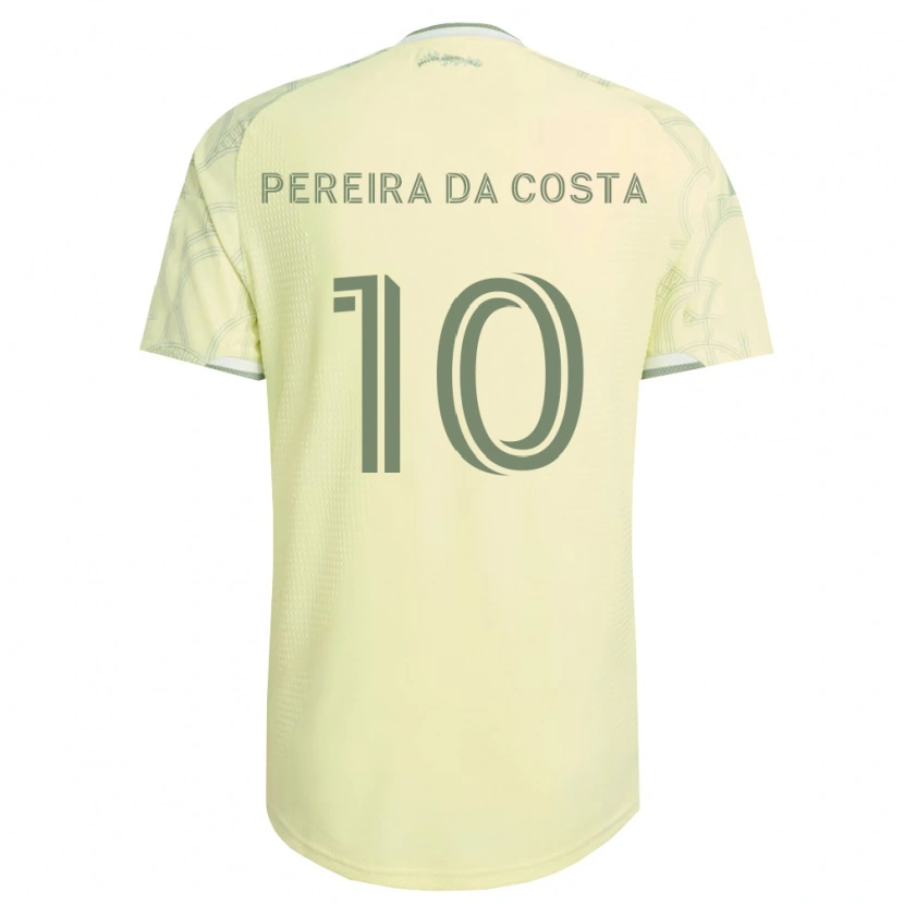 Danxen Niño Camiseta David Da Costa #10 Beige Blanco 2ª Equipación 2026/27 La Camisa