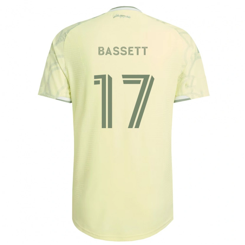 Danxen Niño Camiseta Cole Bassett #17 Beige Blanco 2ª Equipación 2026/27 La Camisa