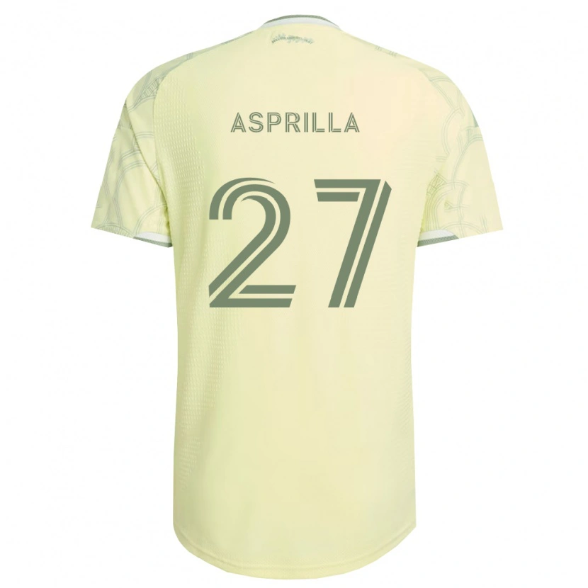 Danxen Niño Camiseta Dairon Asprilla #27 Beige Blanco 2ª Equipación 2026/27 La Camisa