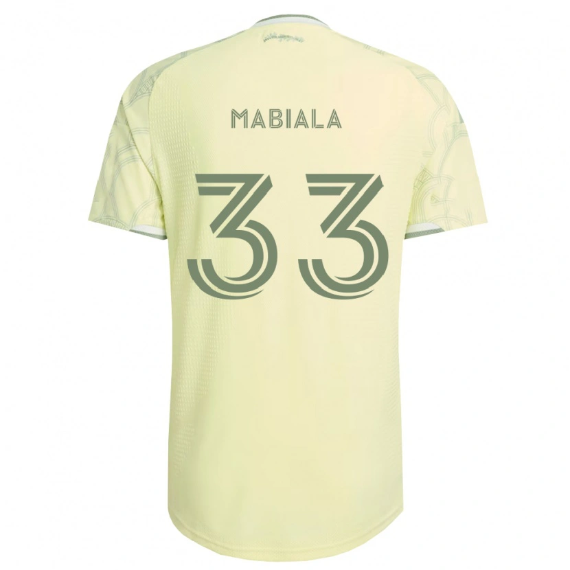 Danxen Niño Camiseta Larrys Mabiala #33 Beige Blanco 2ª Equipación 2026/27 La Camisa