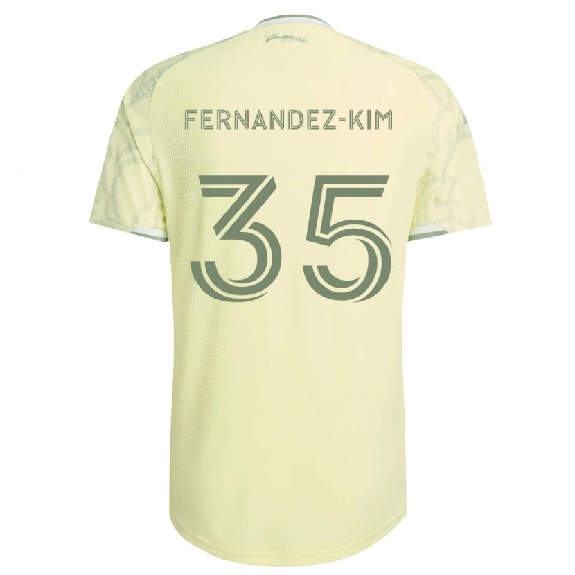 Danxen Niño Camiseta Lucas Fernandez-Kim #35 Beige Blanco 2ª Equipación 2026/27 La Camisa