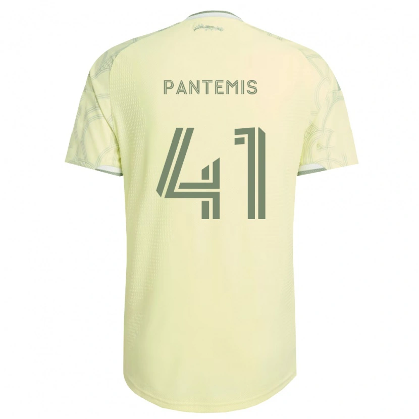 Danxen Niño Camiseta James Pantemis #41 Beige Blanco 2ª Equipación 2026/27 La Camisa
