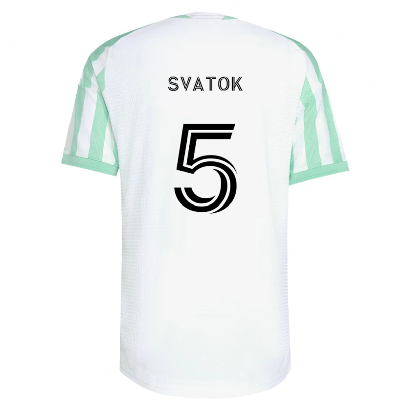 Danxen Niño Camiseta Oleksandr Svatok #5 Verde Claro Negro Blanco 2ª Equipación 2026/27 La Camisa
