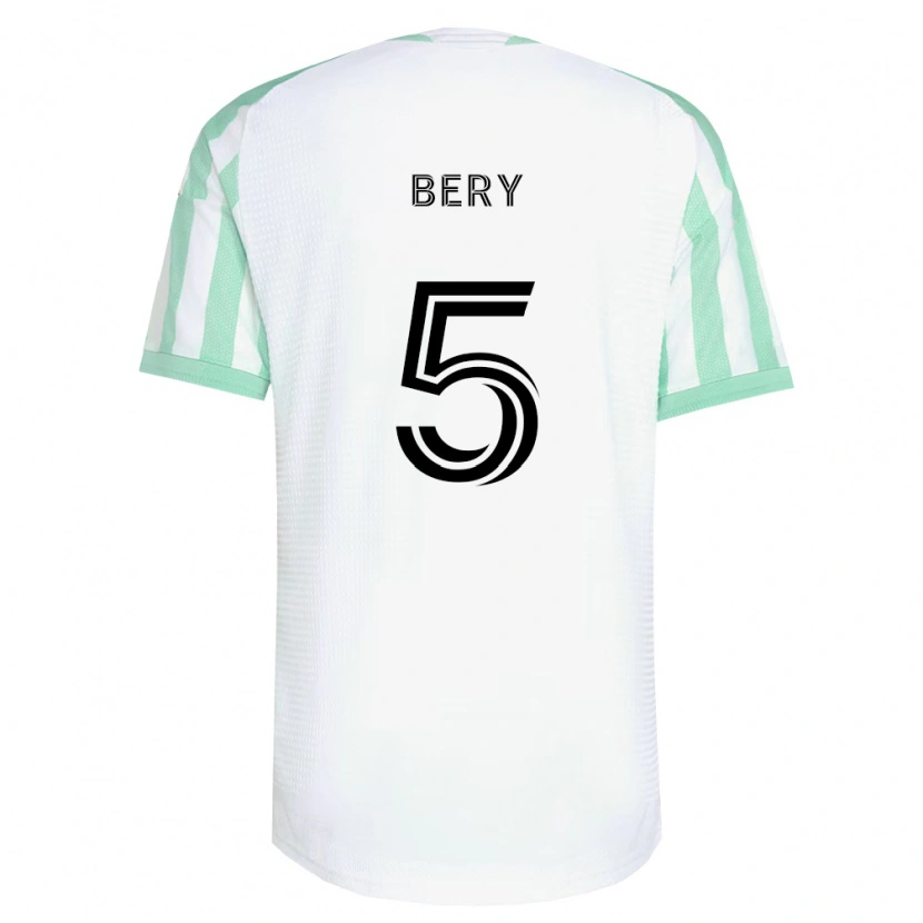 Danxen Niño Camiseta Jules Bery #5 Verde Claro Negro Blanco 2ª Equipación 2026/27 La Camisa