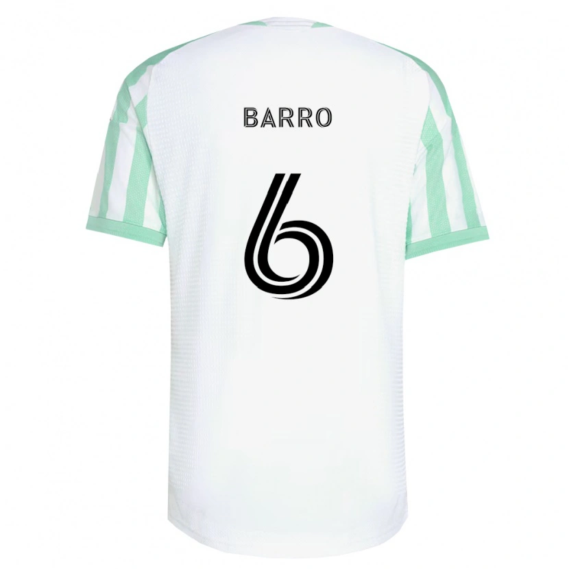 Danxen Niño Camiseta Djakaría Barro #6 Verde Claro Negro Blanco 2ª Equipación 2026/27 La Camisa