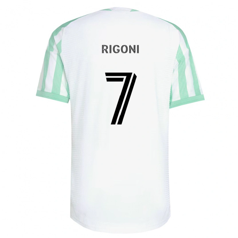 Danxen Niño Camiseta Emiliano Rigoni #7 Verde Claro Negro Blanco 2ª Equipación 2026/27 La Camisa