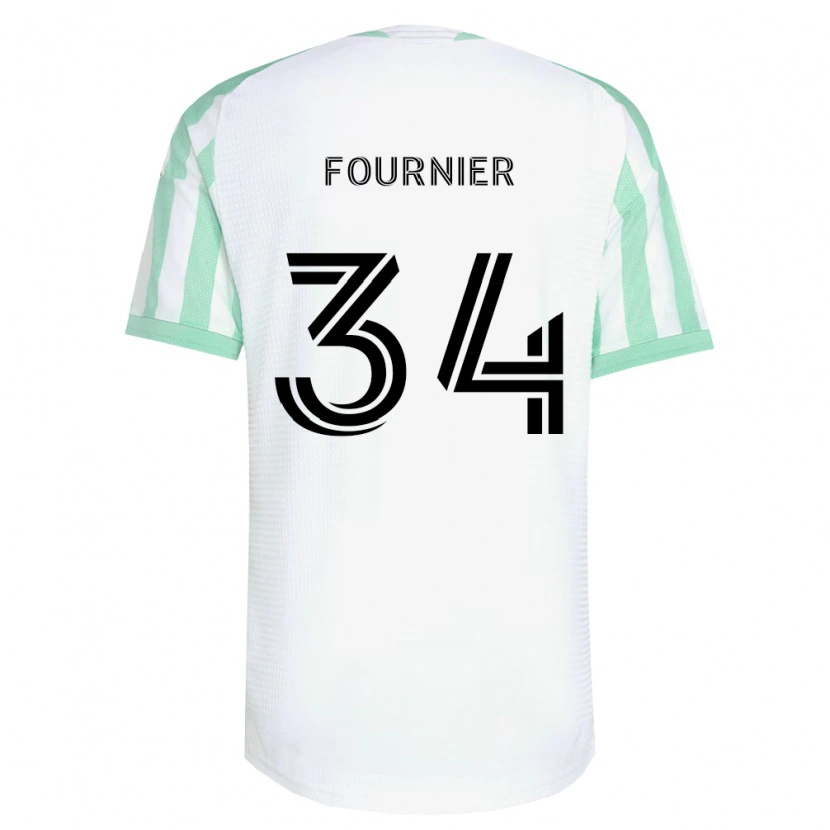 Danxen Niño Camiseta Drake Fournier #34 Verde Claro Negro Blanco 2ª Equipación 2026/27 La Camisa