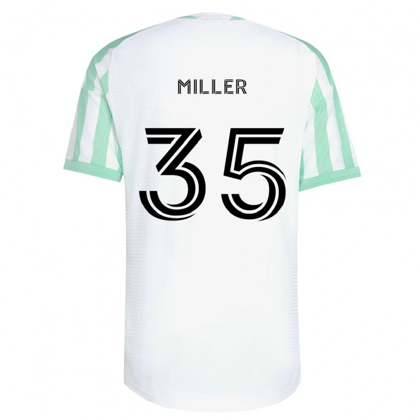 Danxen Niño Camiseta Mason Miller #35 Verde Claro Negro Blanco 2ª Equipación 2026/27 La Camisa