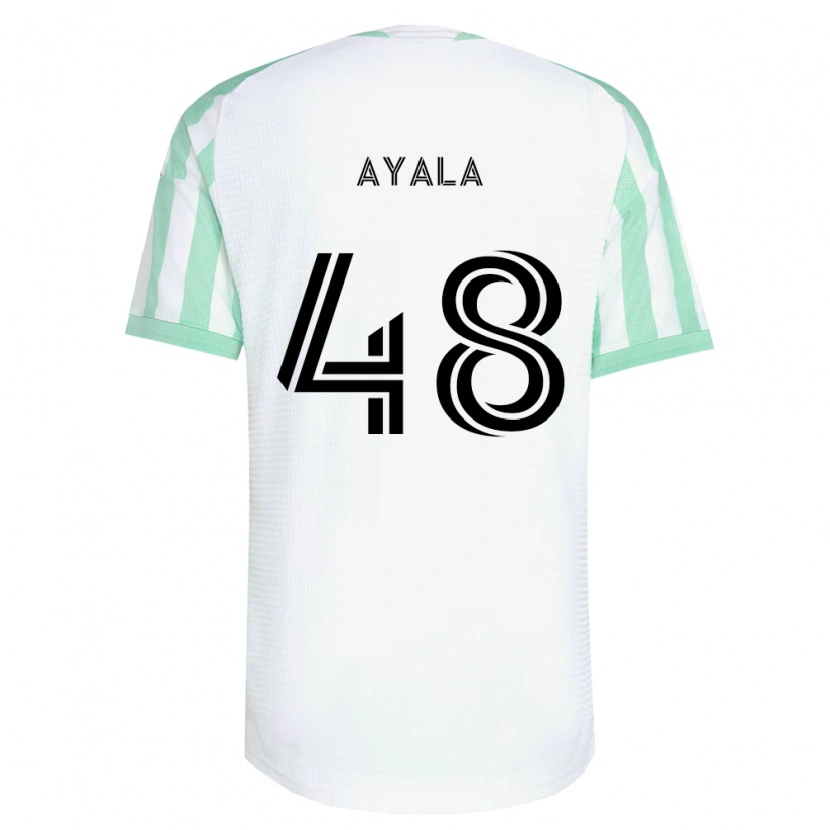 Danxen Niño Camiseta Christian Ayala #48 Verde Claro Negro Blanco 2ª Equipación 2026/27 La Camisa