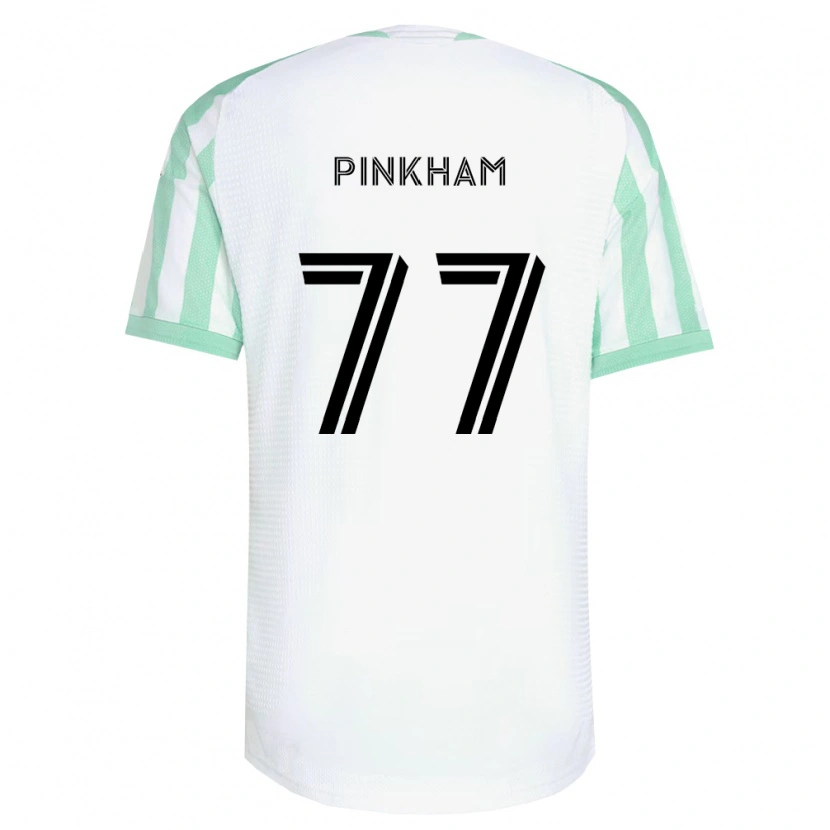 Danxen Niño Camiseta Chris Pinkham #77 Verde Claro Negro Blanco 2ª Equipación 2026/27 La Camisa
