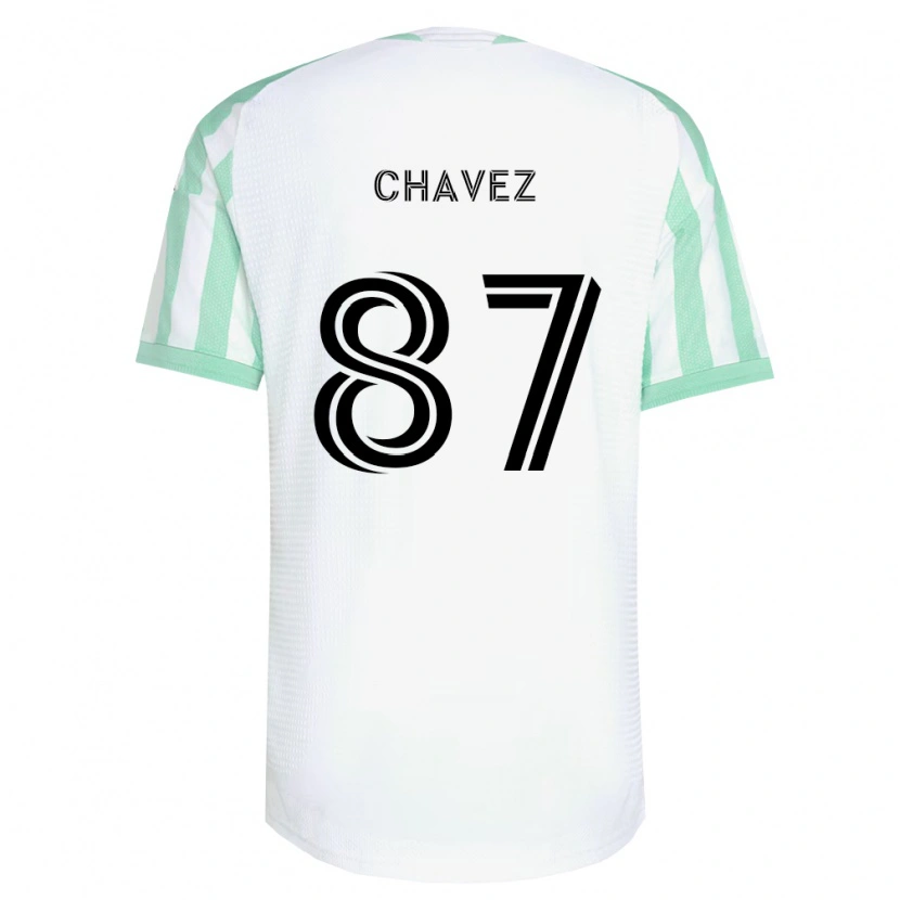 Danxen Niño Camiseta Alfonso Ocampo-Chávez #87 Verde Claro Negro Blanco 2ª Equipación 2026/27 La Camisa