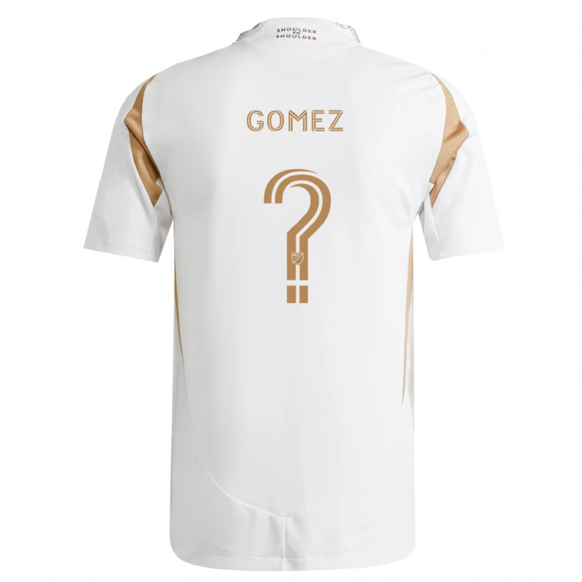 Danxen Niño Camiseta Azyk Gomez #0 Blanco Marrón 2ª Equipación 2026/27 La Camisa