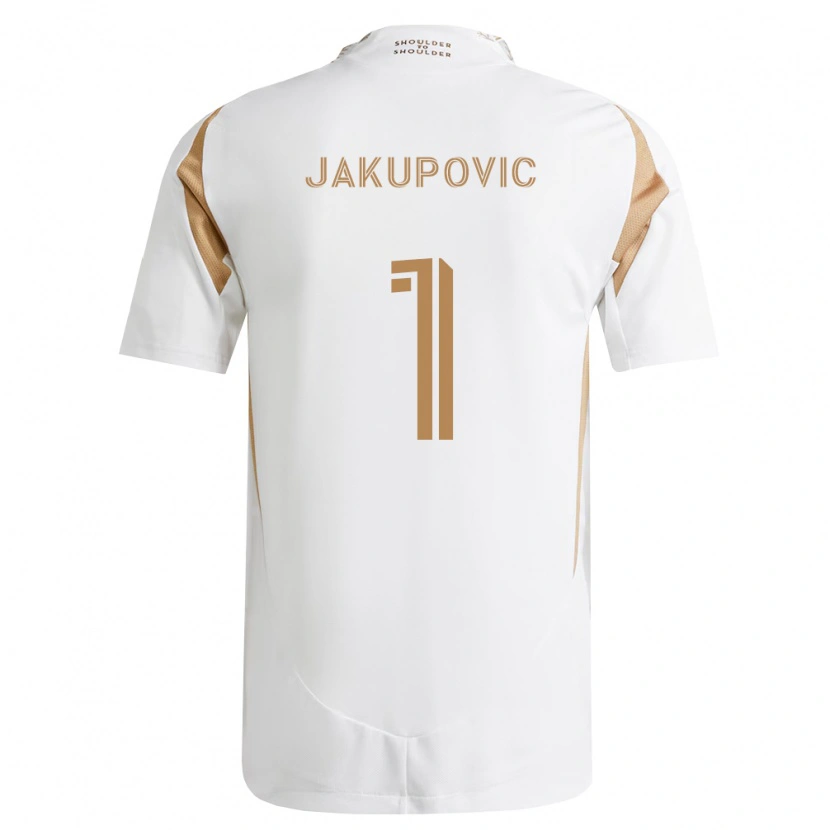 Danxen Niño Camiseta Eldin Jakupovic #1 Blanco Marrón 2ª Equipación 2026/27 La Camisa
