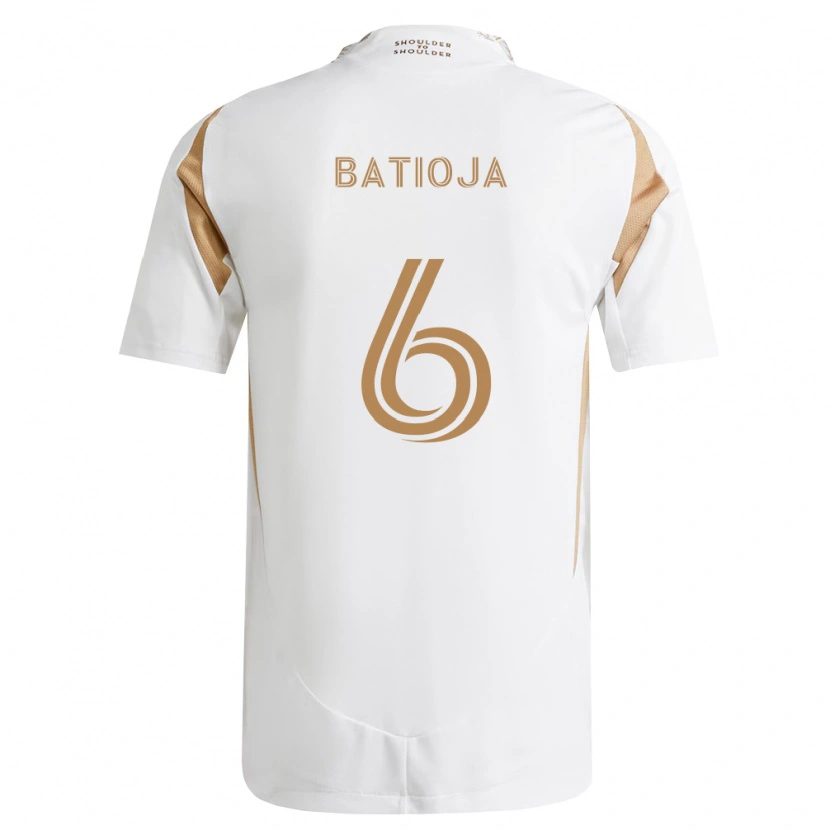 Danxen Niño Camiseta Jeremy Batioja #6 Blanco Marrón 2ª Equipación 2026/27 La Camisa