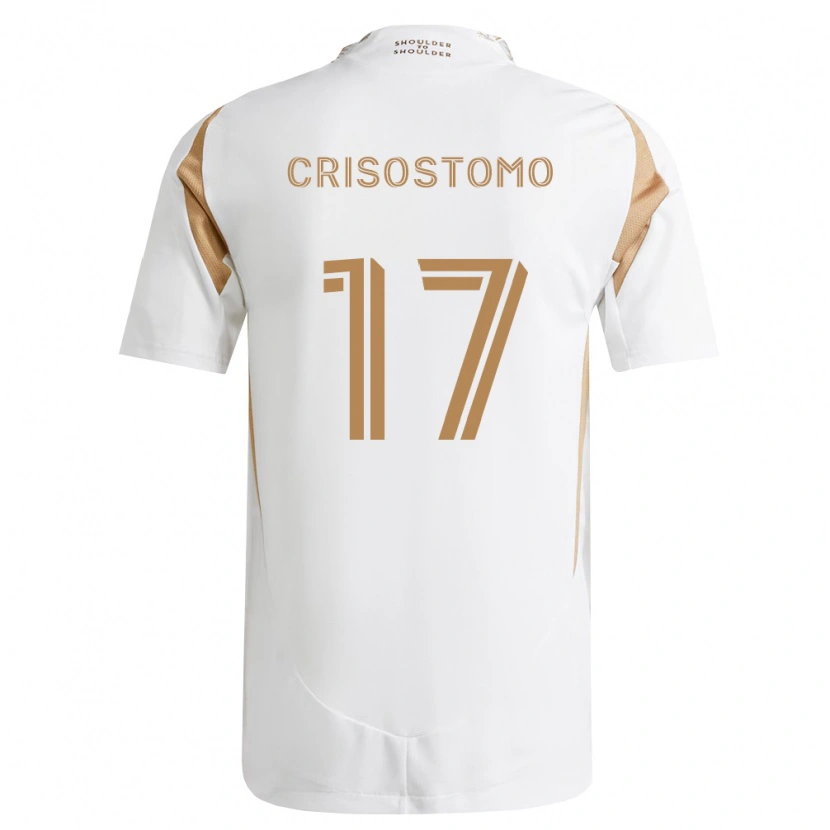Danxen Niño Camiseta Danny Crisostomo #17 Blanco Marrón 2ª Equipación 2026/27 La Camisa