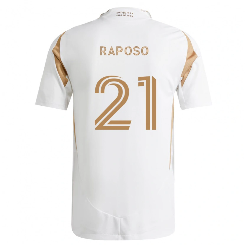 Danxen Niño Camiseta Ryan Raposo #21 Blanco Marrón 2ª Equipación 2026/27 La Camisa