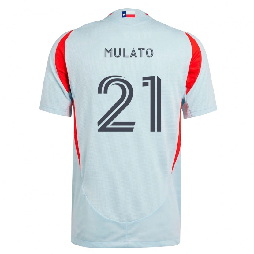 Danxen Niño Camiseta José Mulato #21 Gris Oscuro Blanco Rojo 2ª Equipación 2026/27 La Camisa