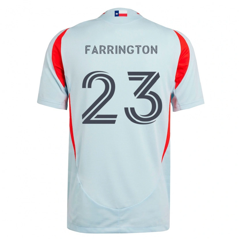 Danxen Niño Camiseta Logan Farrington #23 Gris Oscuro Blanco Rojo 2ª Equipación 2026/27 La Camisa