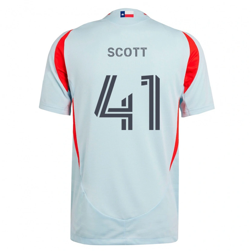 Danxen Niño Camiseta Tarik Scott #41 Gris Oscuro Blanco Rojo 2ª Equipación 2026/27 La Camisa
