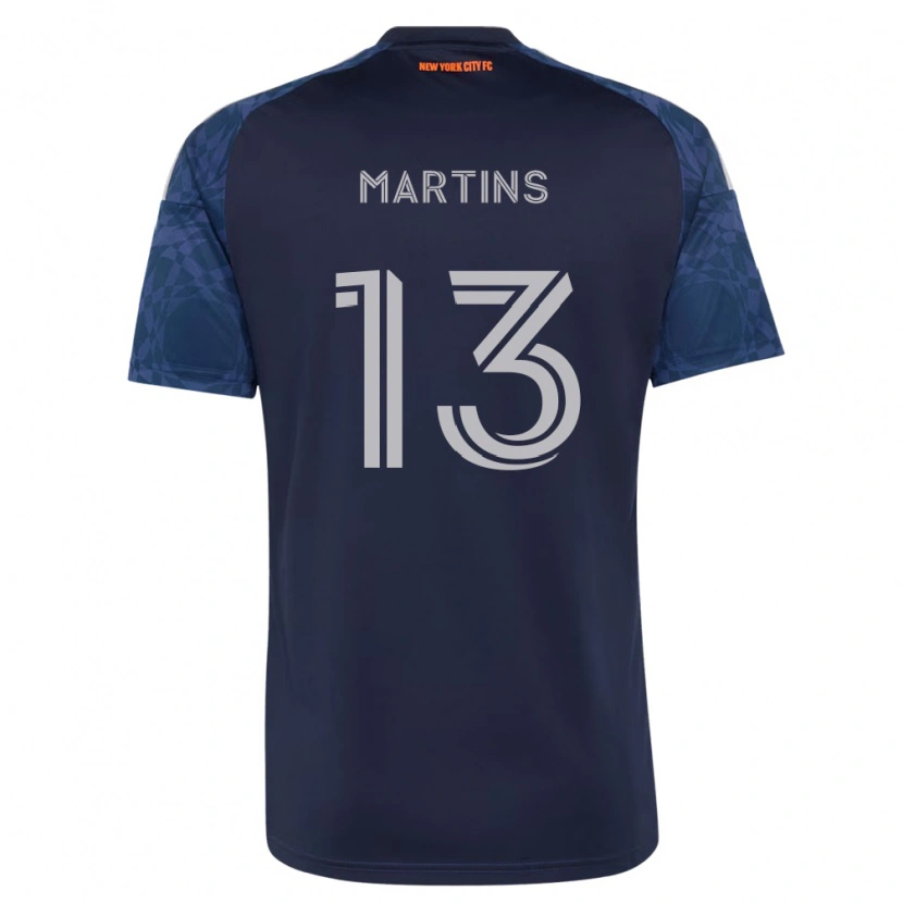 Danxen Niño Camiseta Thiago Martins #13 Azul Profundo Blanco 2ª Equipación 2026/27 La Camisa