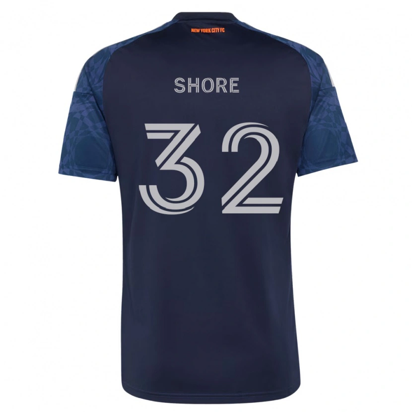 Danxen Niño Camiseta Jonathan Shore #32 Azul Profundo Blanco 2ª Equipación 2026/27 La Camisa