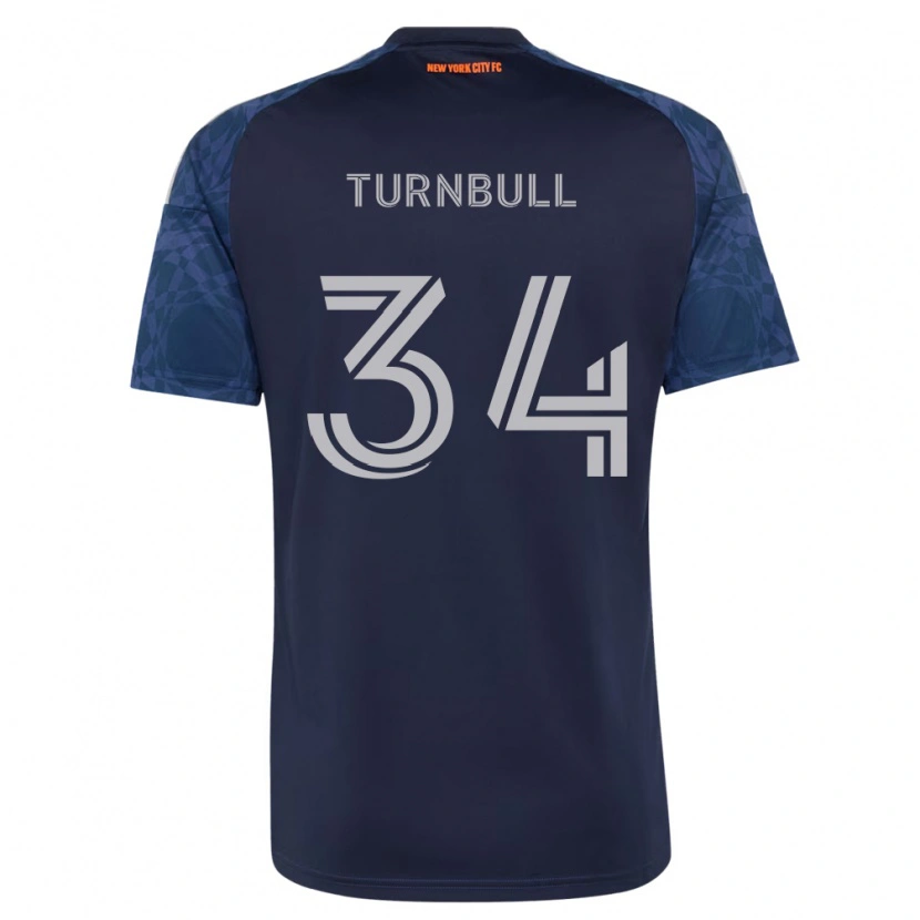 Danxen Niño Camiseta Stephen Turnbull #34 Azul Profundo Blanco 2ª Equipación 2026/27 La Camisa
