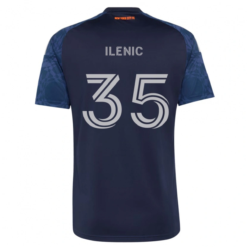 Danxen Niño Camiseta Mitja Ilenic #35 Azul Profundo Blanco 2ª Equipación 2026/27 La Camisa