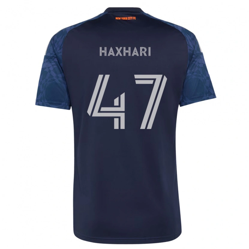 Danxen Niño Camiseta Klevis Haxhari #47 Azul Profundo Blanco 2ª Equipación 2026/27 La Camisa
