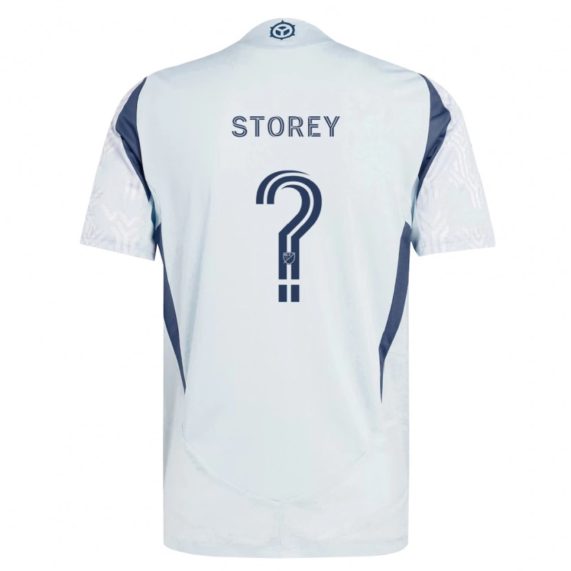 Danxen Niño Camiseta Harrison Storey #0 Azul Gris Blanco 2ª Equipación 2026/27 La Camisa