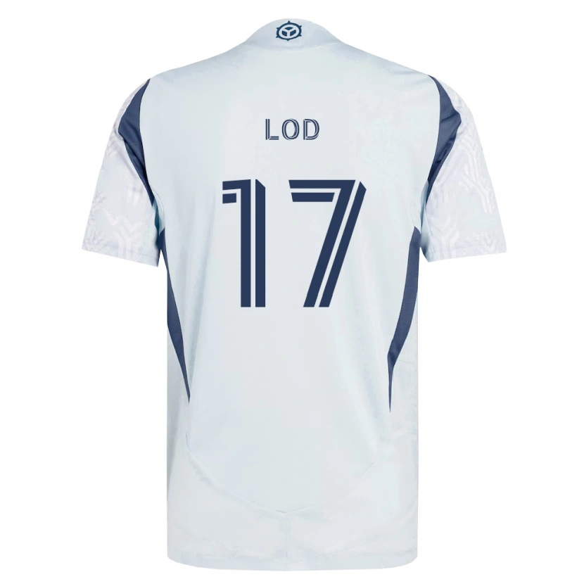 Danxen Niño Camiseta Robin Lod #17 Azul Gris Blanco 2ª Equipación 2026/27 La Camisa