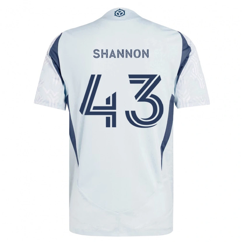 Danxen Niño Camiseta Jaylen Shannon #43 Azul Gris Blanco 2ª Equipación 2026/27 La Camisa