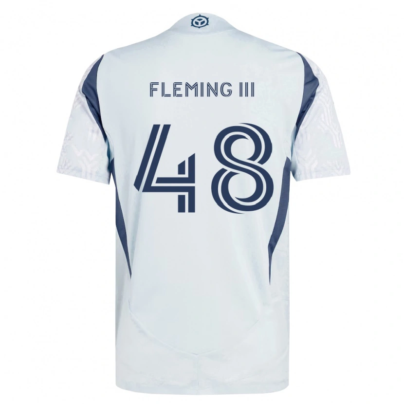 Danxen Niño Camiseta Richard Fleming Iii #48 Azul Gris Blanco 2ª Equipación 2026/27 La Camisa