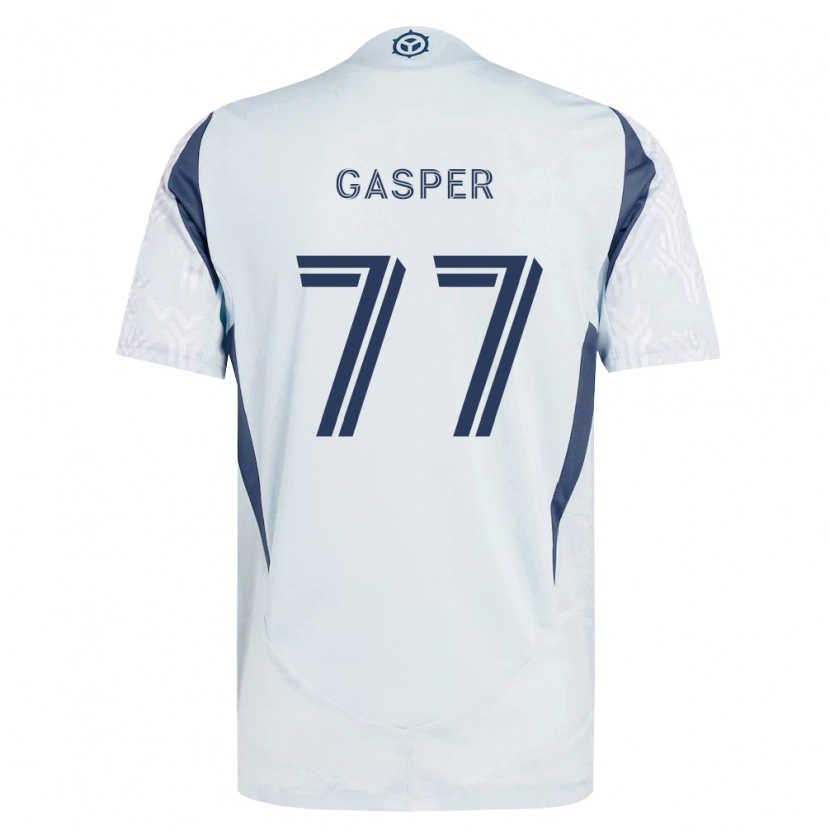 Danxen Niño Camiseta Chase Gasper #77 Azul Gris Blanco 2ª Equipación 2026/27 La Camisa