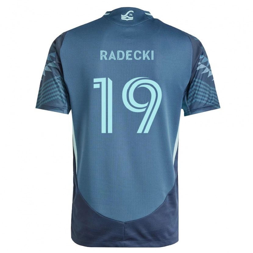 Danxen Niño Camiseta Taylor Radecki #19 Azul Marino Verde 2ª Equipación 2026/27 La Camisa