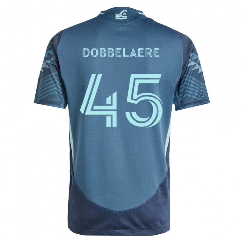 Danxen Niño Camiseta Ethan Dobbelaere #45 Azul Marino Verde 2ª Equipación 2026/27 La Camisa