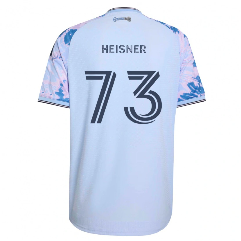 Danxen Niño Camiseta Jacob Heisner #73 Azul Real Blanco Negro 2ª Equipación 2026/27 La Camisa