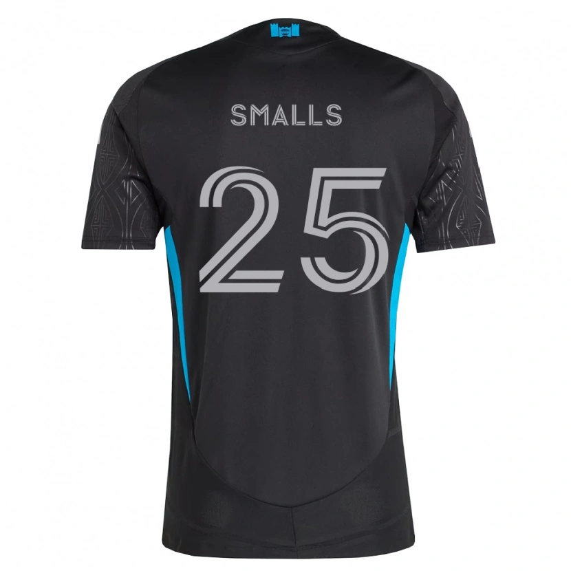 Danxen Niño Camiseta Tyger Smalls #25 Negro Blanco Azul Cielo 2ª Equipación 2026/27 La Camisa