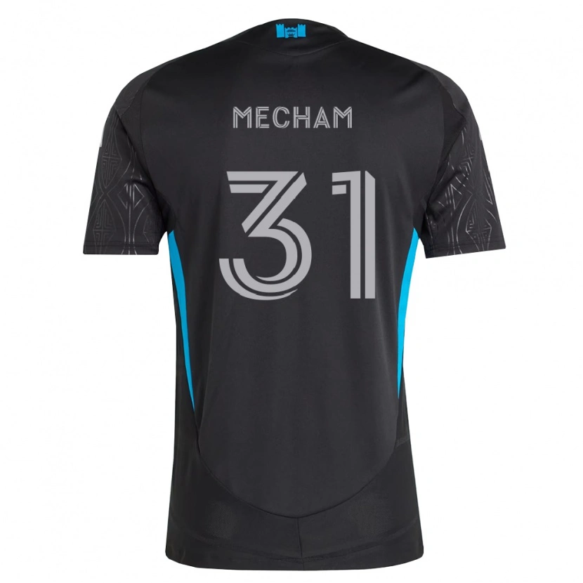 Danxen Niño Camiseta Jake Mecham #31 Negro Blanco Azul Cielo 2ª Equipación 2026/27 La Camisa